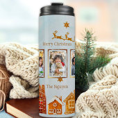 Gingerbrett House 5 Foto Template Thermal Tumbler Thermosbecher