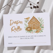 Gingerbrett Hütte Winter Nesting Baby Dusche Begleitkarte