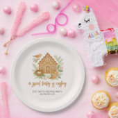 Gingerbrett Hütte Winter Nesting Baby Dusche Pappteller (Party)