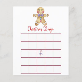 Gingerbrett man - Christmas Bingo Game Card