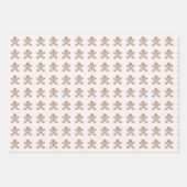 Gingerbrett Pastel Chinoiserie Weihnachtspreppy Geschenkpapier Set (Vorderseite 3)