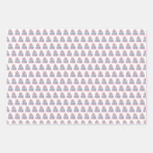 Gingerbrett Pastel Chinoiserie Weihnachtspreppy Geschenkpapier Set (Vorderseite 2)