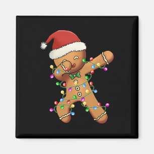 Gingerbrett Shirt für Boy Girl Christmas Tree Ligh Magnet