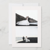 Gingerbrett Wasserfarbe Moderne Weihnachtsfotokart Einladung (Rückseite)