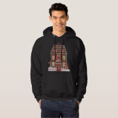 Gingerbrett Weihnachtshaus Hoodie (Vorne ganz)