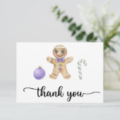 Gingerbrey Dankeschön-Karte Dankeskarte (Stehend Vorderseite)