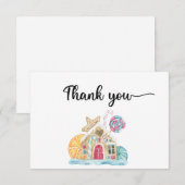 Gingerbrey Dankeschön-Karte Dankeskarte (Vorne/Hinten)