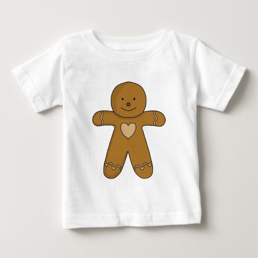 GingerBroad Man Weihnachtskost Baby T-shirt (Vorderseite)