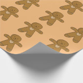 GingerBroad Man Weihnachtskost Geschenkpapier (Ecke)