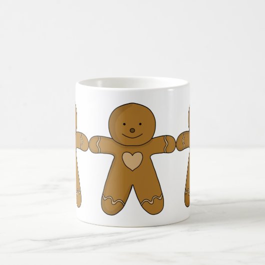 GingerBroad Man Weihnachtskost Kaffeetasse (Mittel)