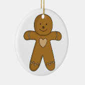 GingerBroad Man Weihnachtskost Keramik Ornament (Rechts)