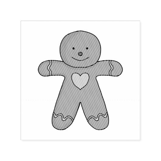 GingerBroad Man Weihnachtskost Permastempel (Design)