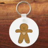 GingerBroad Man Weihnachtskost Schlüsselanhänger (Rückseite)