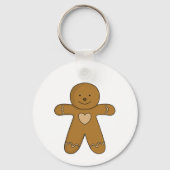 GingerBroad Man Weihnachtskost Schlüsselanhänger (Rückseite)