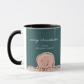 GingerBroadMan Metal GreenFrohe Weihnachten Tasse (Links)