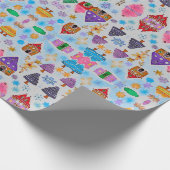 Gingerbrot 2 Design Holiday Wrapping Paper Geschenkpapier (Ecke)