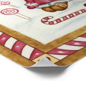 Gingerbrot Art Print Poster (Ecke)