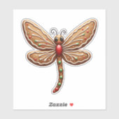 Gingerbrot Aufkleber (Blatt)