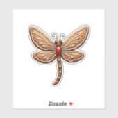 Gingerbrot Aufkleber (Blatt)