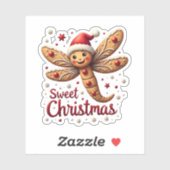 Gingerbrot Aufkleber (Blatt)