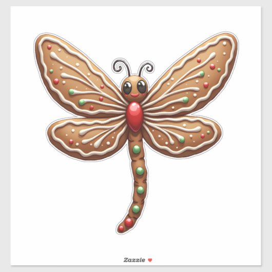 Gingerbrot Aufkleber (Blatt)