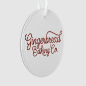Gingerbrot Backcocktail Weihnachten Ornament (Vorderseite)
