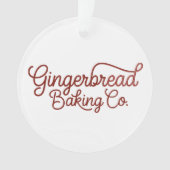 Gingerbrot Backcocktail Weihnachten Ornament (Vorderseite)