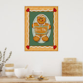 Gingerbrot Bite Me Poster (Küche)