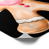 Gingerbrot blühende Blase Gum Nk Sungles Christma Poster (Ecke)