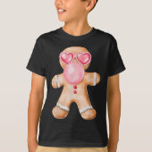 Gingerbrot blühende Blase Gum Nk Sungles Christma T-Shirt (Vorderseite)