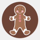Gingerbrot Boy Stickers (Vorderseite)