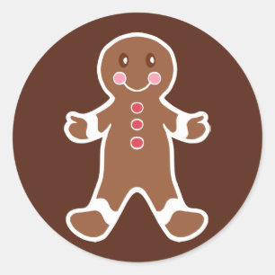 Gingerbrot Boy Stickers