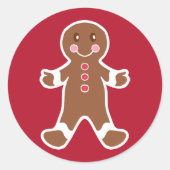 Gingerbrot Boy Stickers (Vorderseite)