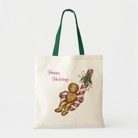 Gingerbrot Boy Tote Bag Tragetasche (Vorne)
