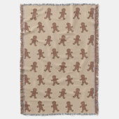 Gingerbrot Boys Throw Blanket Decke (Vorderseite Vertikal)