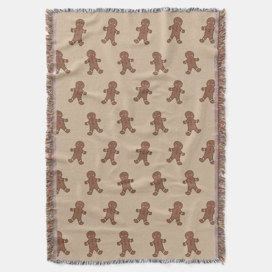 Gingerbrot Boys Throw Blanket Decke (Vorderseite Vertikal)