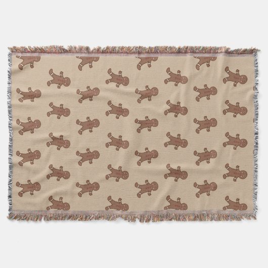 Gingerbrot Boys Throw Blanket Decke (Vorderseite)