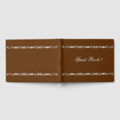 Gingerbrot Brown and White Design Gästebuch (Voll)