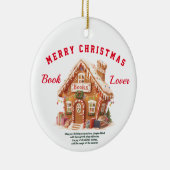 Gingerbrot Buchhandlung Keramik Ornament (Rechts)