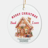 Gingerbrot Buchhandlung Keramik Ornament (Links)