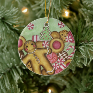 Gingerbrot Candy Cookie Ornament