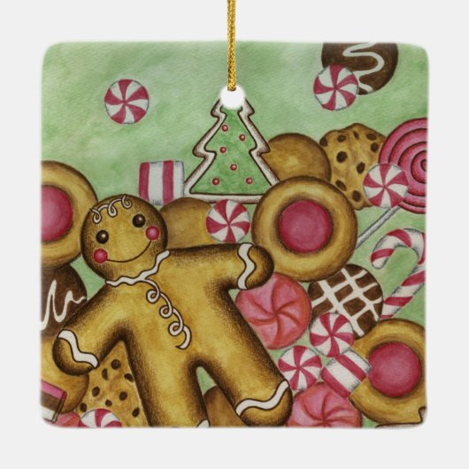 Gingerbrot Candy Cookie Ornament (Rückseite)