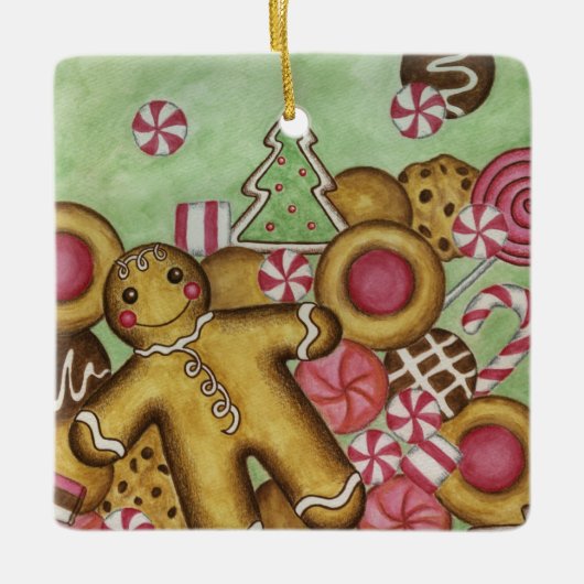 Gingerbrot Candy Cookie Ornament (Vorderseite)