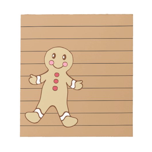 Gingerbrot Chocolate Notepad Notizblock (Vorderseite)