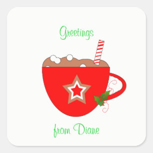 Gingerbrot Cocoa Stickers