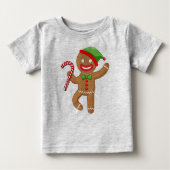 Gingerbrot Cookie Baby T - Shirt (Vorderseite)