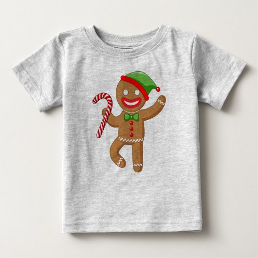Gingerbrot Cookie Baby T - Shirt (Vorderseite)