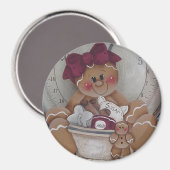Gingerbrot Cookie Baker Magnet (Vorderseite/Rückseite)