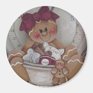 Gingerbrot Cookie Baker Magnet