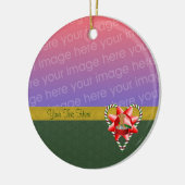 Gingerbrot Cookie Candy Cane Holiday Foto Ornam Keramikornament (Links)